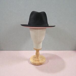 MEN'S BRUNO CAPELO PRINCETON 2.5" SNAP BRIM PINK BOTTOM WOOL FEDORA HAT PR-320